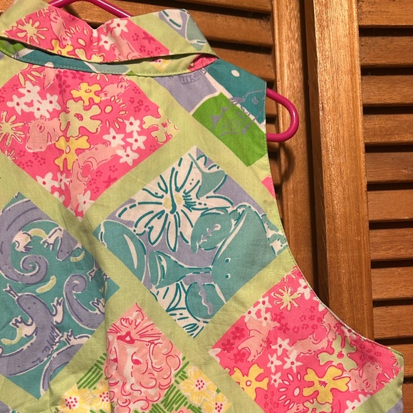 Lilly Pulitzer Colorful Pastel Collared Dress - Picture 15 of 16